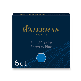 Inkoustové bombičky Waterman krátké modré omyvatelné