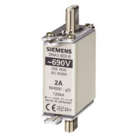 Siemens 3NA38146 sada pojistek Velikost pojistky = 0 35 A 690 V 3 ks