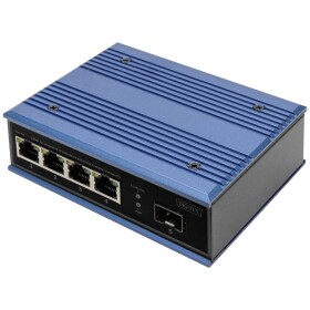 Digitus DN-651131 průmyslový ethernetový switch 4 + 1 port, 10 / 100 MBit/s, funkce PoE