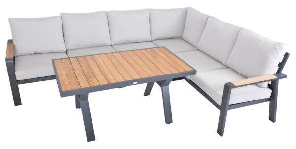 ROJA ROTTERDAM rohová hliníková souprava