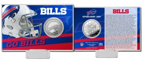 Highland Mint Mince Buffalo Bills NFL Team History Silver Coin Card