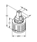 KLUDI - Mx Kartuše 41 mm 7412900-00