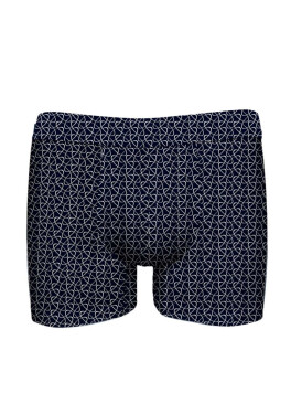 Pánské boxerky John Frank JFBUCWB606 LOCK Tm. modrá XL