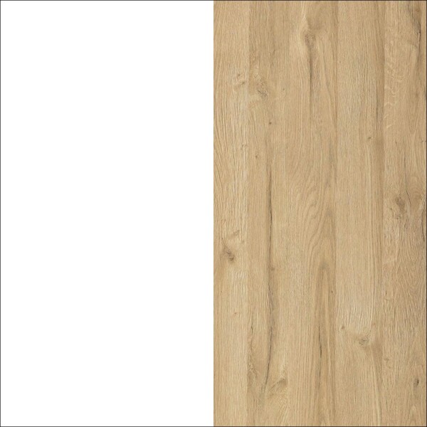 Vitrína Mezo MZ4 Barva korpusu: Bílá alpská - dub grand