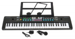 Mamido Dětský keyboard černý s mikrofonem