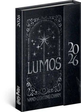 NOTIQUE Týdenní magnetický diář Harry Potter – Lumos 2026, 11 x 16 cm (PGD-35571-V)