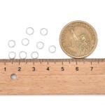 Rozdělovací kroužek z nerezové oceli - stříbrný - Ø 5 x 0,5 mm - 1 ks