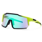 VeyRey Sportovní sluneční brýle Adha černá obruba zelená skla (8596545423807)