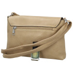 Trendy dámská koženková crossbody kabelka Derika, béžová