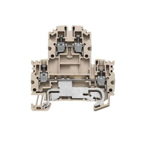 Weidmüller 1041650000 řadová svorka průchodky šroubovací Tmavě béžová 100 ks