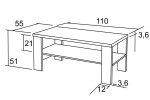 Konferenční stůl ZBYNĚK 110x55