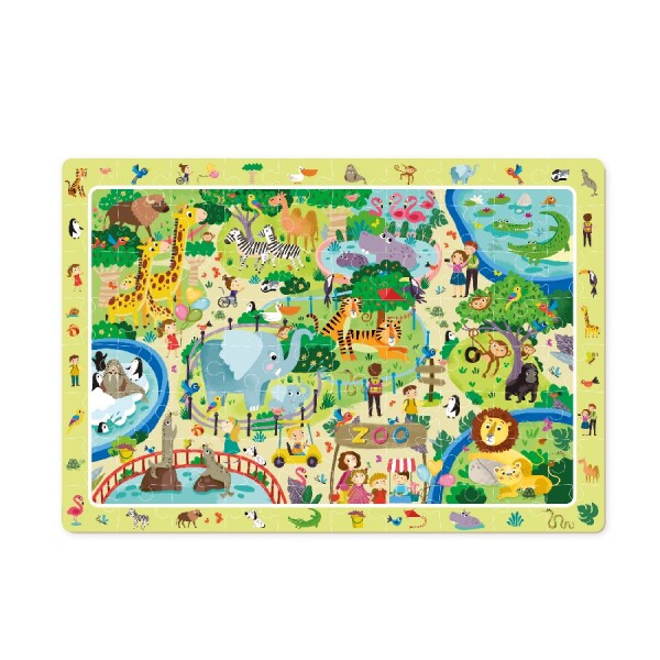 Dodo Puzzle s hledáním obrázků - ZOO 80 dílků - TM Toys