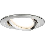 Paulmann 92907 Whirl LED vestavné svítidlo, LED, pevně vestavěné LED, 4.9 W, hliník (kartáčovaný), saténová, sada 3 ks