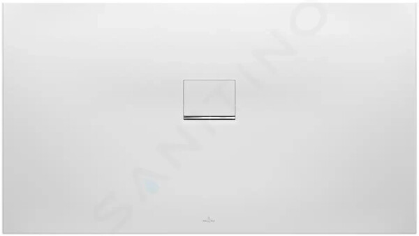 VILLEROY & BOCH - Squaro Infinity Sprchová vanička, 900x1200 mm, Quaryl, Stone White UDQ1290SQI2V-RW