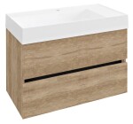 SAPHO ODETTA umyvadlová skříňka 82x50x43,5cm, dub alabama DT085-2222