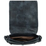 Stylová dámská koženková crossbody kabelka Haidi, tmavě modrá