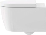 DURAVIT - ME by Starck Závěsné WC, Rimless, HygieneGlaze, matná bílá 252909AC00