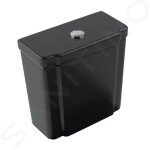VILLEROY & BOCH - Hommage Splachovací nádržka, boční napouštění, CeramicPlus, TitanGlaze, Pure Black 772111R7