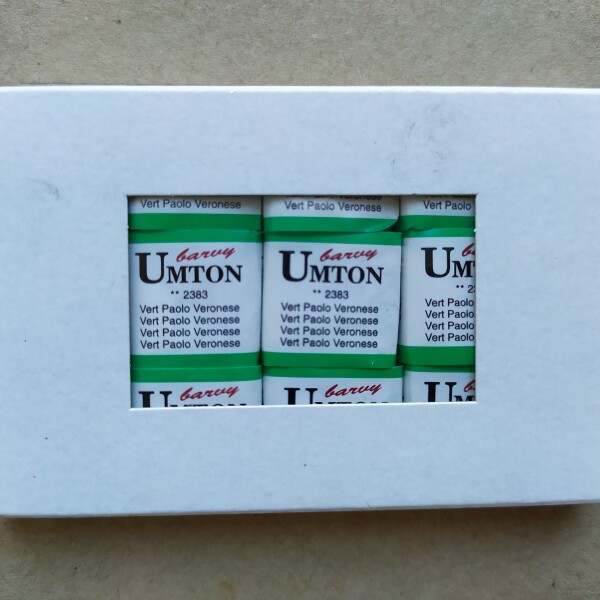 Umton Umton, mistrovské akvarelové barvy, 1/2 pánvička, 2,6 ml, 1 ks Barva Umton: 2383 Vert Paolo Veronese