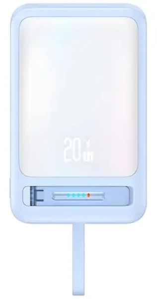 USAMS CD219 XM Series modrá / Power Bank / 10000mAh / Bezdrátové nabíjení 15W / Magnetické uchycení (10KCD21903)