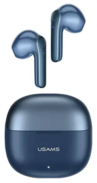 USAMS XH Series modrá / Bezdrátová sluchátka do uší / Bluetooth 5.1 / ANC / mikrofon (BHUXH03)