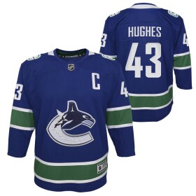 Outerstuff Dětský dres Vancouver Canucks NHL Quinn Hughes #43 Premier Modrá (YOUTH)