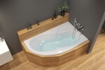 Asymetrická vana Laguna Fortuna Plus 170x100 cm akrylát pravá FO1700PPLUS FO1700PPLUS
