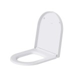 DURAVIT - ME by Starck Závěsné WC se sedátkem SoftClose, Rimless, DuraShield, bílá 452909AAA1