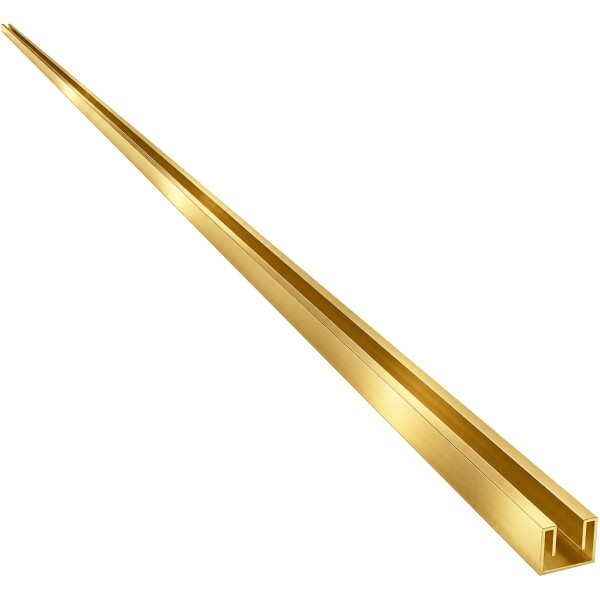 CERANO Stěnový zápustný profil pro sprchové zástěny Walk-in - 8 mm - zlatá - 200 cm