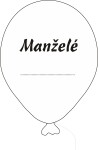 Svatební balónky Manželé s popisem černý potisk 5ks +fix na balónky Balonky.cz Svatební balónky Manželé s popisem černý potisk 5ks +fix na balónky Balonky.cz