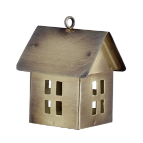 Strömshaga Kovová lucernička na čajovou svíčku Square 11cm, měděná barva, kov