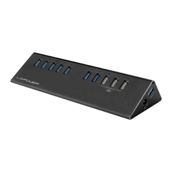 LC Power LC-HUB-ALU-2B-10 7 portů USB 3.0 hub černá