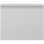 MEXEN/S - Orio koupelnová skříňka pod umyvadlo 60 cm s deskou, 1 šuplík, šedá mat 91A10-06047-1-BFC62