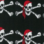 Šátek pirátský černý