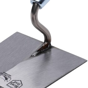 Lžíce zednická lichoběžníková, 140 mm nerez, kalená, dřevěná rukojěť, STALCO PERFECT