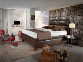 Boxspring Luigi Rozměr: 160 x 200 cm, Matrace: Aquaflex - tvrdost 2, Rošt: Polohovací lamelový rošt