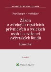 Zákon veřejných rejstřících právnických fyzických osob evidenci