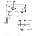 GEBERIT - Piave Elektronická umyvadlová baterie, se směšovačem, napájení z generátoru, chrom 116.186.21.1