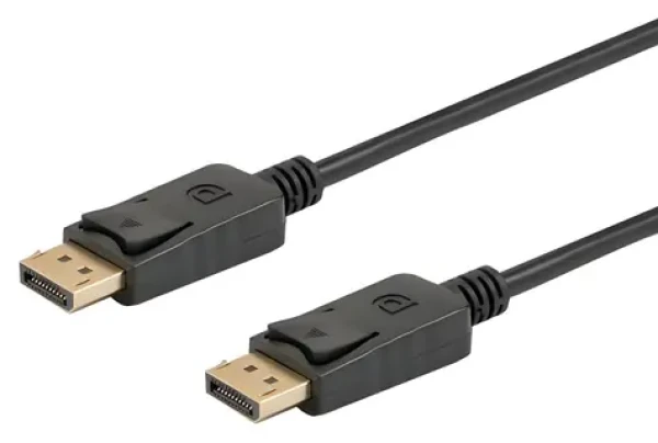 Kabel DisplayPort CL-136 černá / Video kabel / DisplayPort 1.2 / 2 m / pozlacené konektory (SAVIO CL-136)