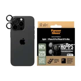 PanzerGlass Hoops Apple iPhone 16 Pro/15 Pro/16 Pro Max/15 Pro Max ochranné kroužky pro čočky fotoaparátu - černý hliník (1284)