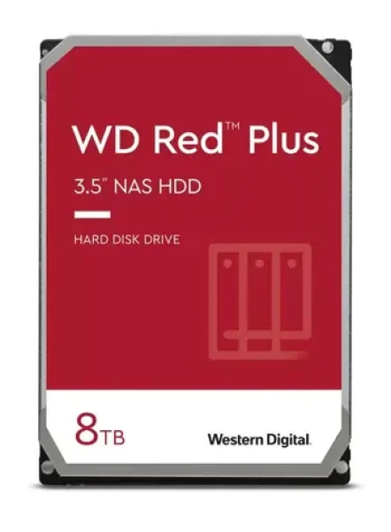 WD Red Plus 8TB / HDD / 3.5" SATA III / 5 640 rpm / 256MB cache / 3y (WD80EFPX)