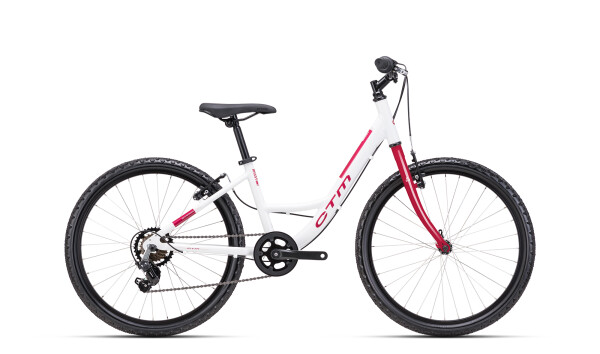 Dětské kolo CTM MISSY 24", barva bílá / tmavěbordová, model 2026 - ZDARMA dopravné, seřízení a odborná montáž!