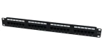 StarTech 24portový patch panel / Patch panel / CAT6 / 24 portů RJ-45 / 1U / černý (C6PANEL24)