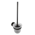 HOPA - WC štetka, miska sklo, 95×360×140 mm - Barva - Černá KDBE104113010