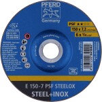 PFERD 62015640 E 150-7 PSF STEELOX brusný kotouč lomený Průměr 150 mm Ø otvoru 22.23 mm nerezová ocel, ocel 10 ks