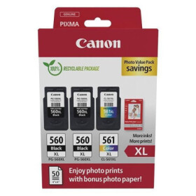 Canon CARTRIDGE PG-560XLx2/CL-561XL PVP pro PIXMA TS535x, TS535xa, TS745x, TS745xi - originální EDF_1050534