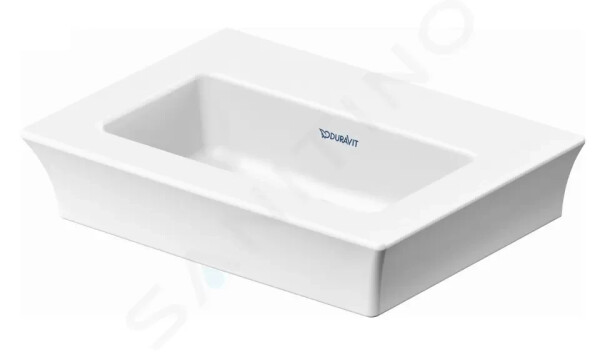 DURAVIT - White Tulip Umývátko 450x330 mm, bez otvoru pro baterii, s WonderGliss, bílá 07374500701