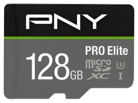 PNY PRO Elite microSDXC 128 GB / Paměťová karta / Class 10 / UHS-I U3 / 100/90 MB/s (P-SDU128V31100PRO-GE)