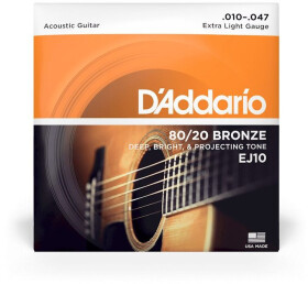 D'Addario EJ10 80/20 Bronze Extra Light - .010 - .047