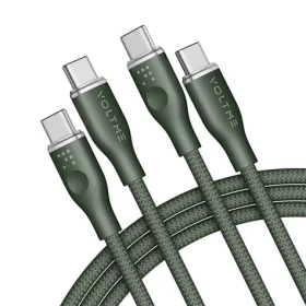 VOLTME Powerlink Rugg Series CTC Kabel USB-C(M) 5A/100W 1.8m zelená / 2x USB-C(M) (C2063)